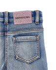 Jeans per bambina Monnalisa con ricamo - Ninna Nanna