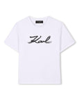 Karl Lagerfeld Kids t-shirt con strass - Ninna Nanna