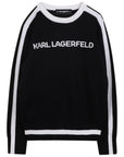 Maglione per bambina Karl Lagerfeld Kids con logo - Ninna Nanna