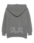 Off White Kids felpa con cappuccio - Ninna Nanna