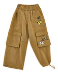Pantaloni per bambina Monnalisa cargo - Ninna Nanna
