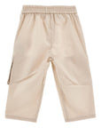 Pantaloni per neonata Monnalisa con fiore - Ninna Nanna