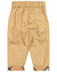 Pantaloni per neonato Burberry Kids con risvoltino - Ninna Nanna
