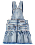 Salopette per bambina Monnalisa di jeans - Ninna Nanna