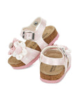 Sandali per neonata Monnalisa con fiori - Ninna Nanna
