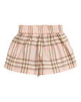 Shorts per neonata Burberry Kids in check - Ninna Nanna