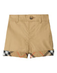 Shorts per neonato Burberry Kids con risvolto - Ninna Nanna