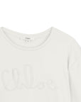 T-shirt per bambina Chloé Kids con ricamo - Ninna Nanna