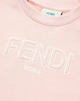 T-shirt per bambina Fendi Kids crop - Ninna Nanna