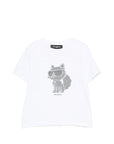 T-shirt per bambina Karl Lagerfeld Kids con paillettes - Ninna Nanna