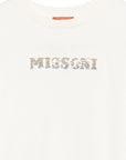 T-shirt per bambina Missoni Kids con logo - Ninna Nanna