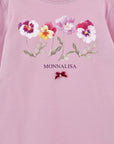 T-shirt per bambina Monnalisa con fiori - Ninna Nanna