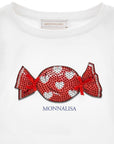T-shirt per bambina Monnalisa con strass - Ninna Nanna