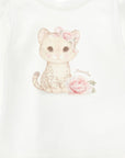 T-shirt per neonata Monnalisa con stampa - Ninna Nanna