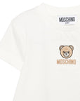 T-shirt per neonata Moschino Kids con teddy - Ninna Nanna