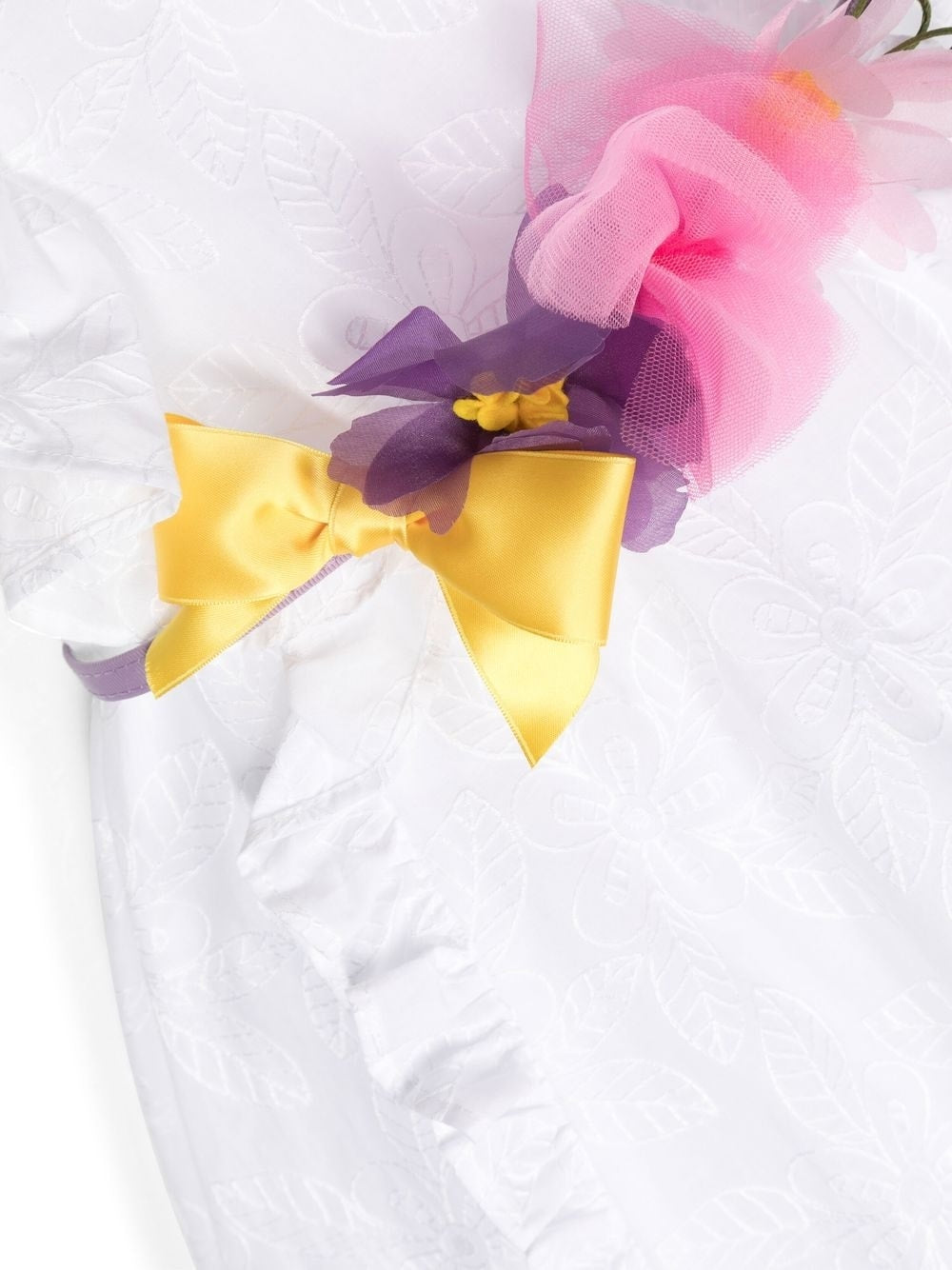 Abito per bambina Monnalisa con ruches 11A9151940 0099 MONNALISA 