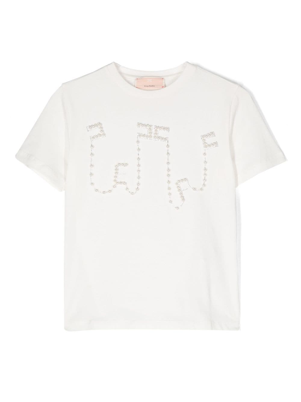 Elisabetta Franchi Kids t-shirt con inserti