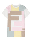 Fendi Kids abito con stampa