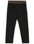 Fendi Kids pantaloni in gabardine