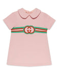 Gucci Kids abito con logo ricamato