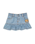 Moschino Kids denim skirt