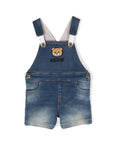 Moschino Kids denim overalls