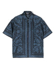 Versace Kids camicia con stampa barocca