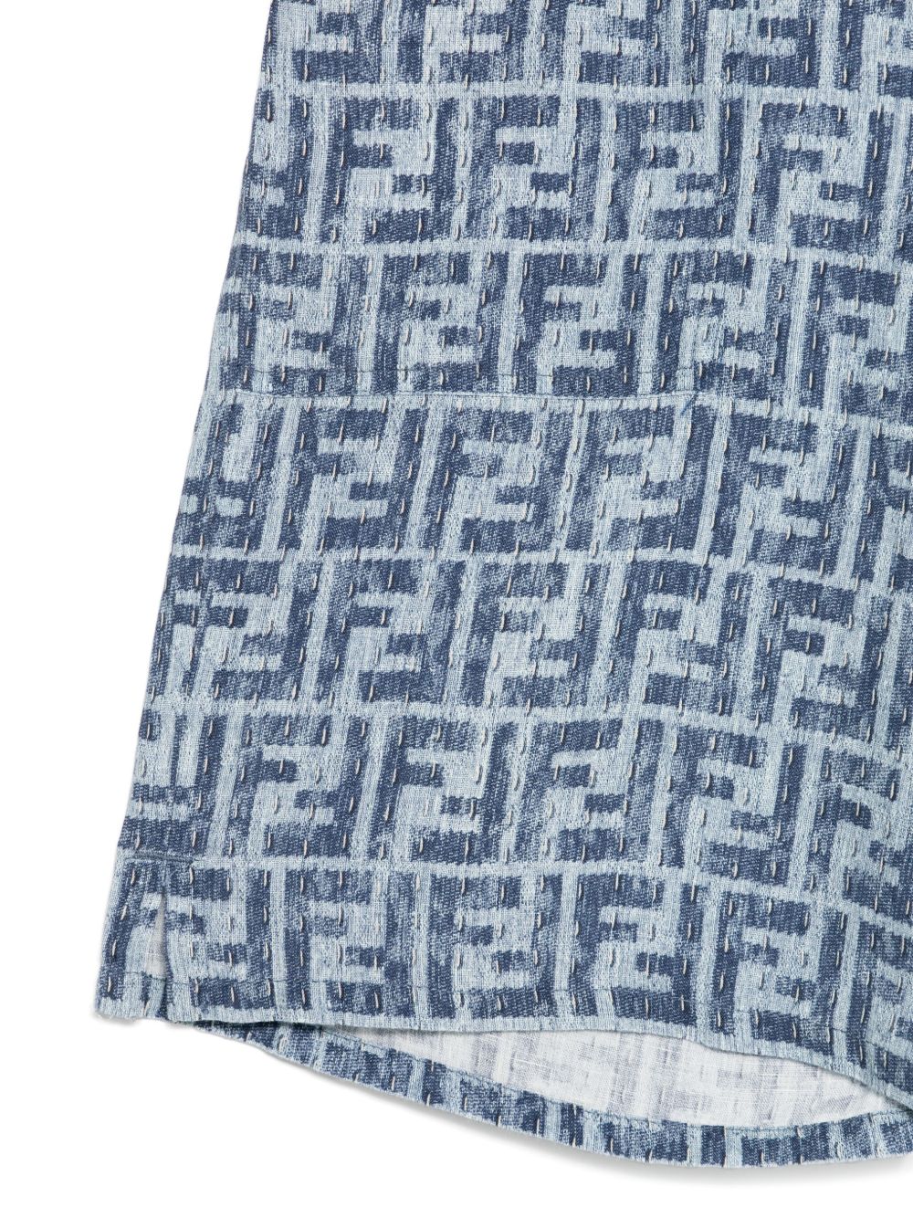 Fendi Kids bermuda in lino JMF531AUK2 F1I11 FENDI KIDS 