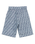 Fendi Kids bermuda in lino JMF531AUK2 F1I11 FENDI KIDS 