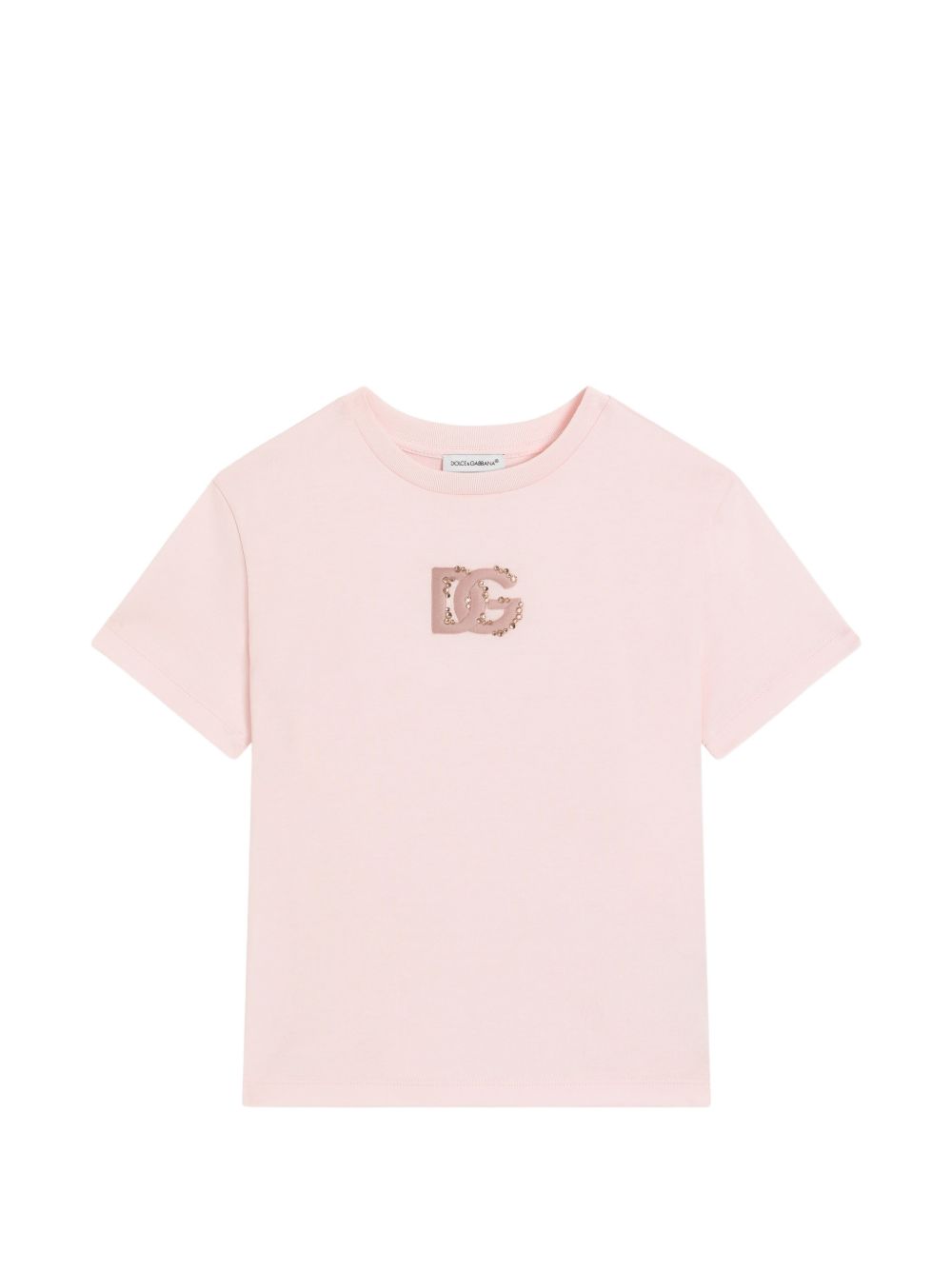 T-shirt per bambina Dolce &amp; Gabbana Kids con logo L5JTQUG7P0K F0662 DOLCE &amp; GABBANA KIDS 
