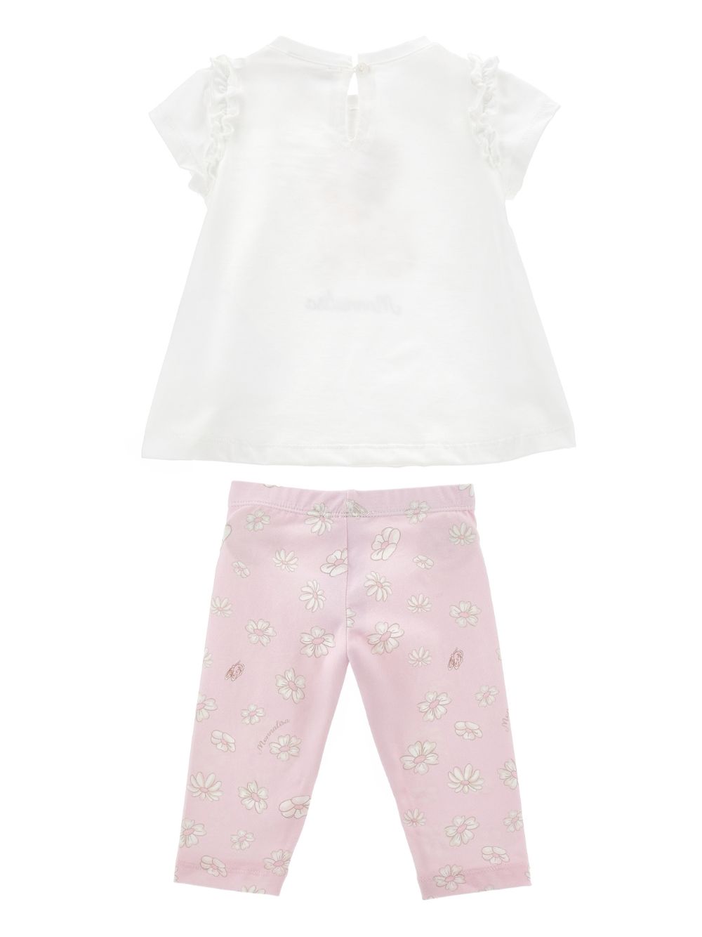 Completo per neonata Monnalisa due pezzi 31G5037666 9001 MONNALISA 