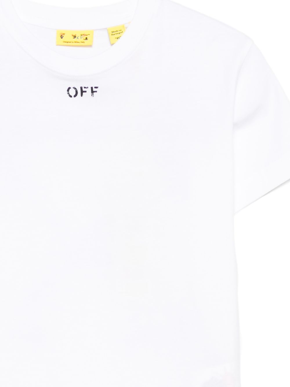 T-shirt per bambino Off White Kids con logo OBAA002S26JER006 100 OFF WHITE KIDS 