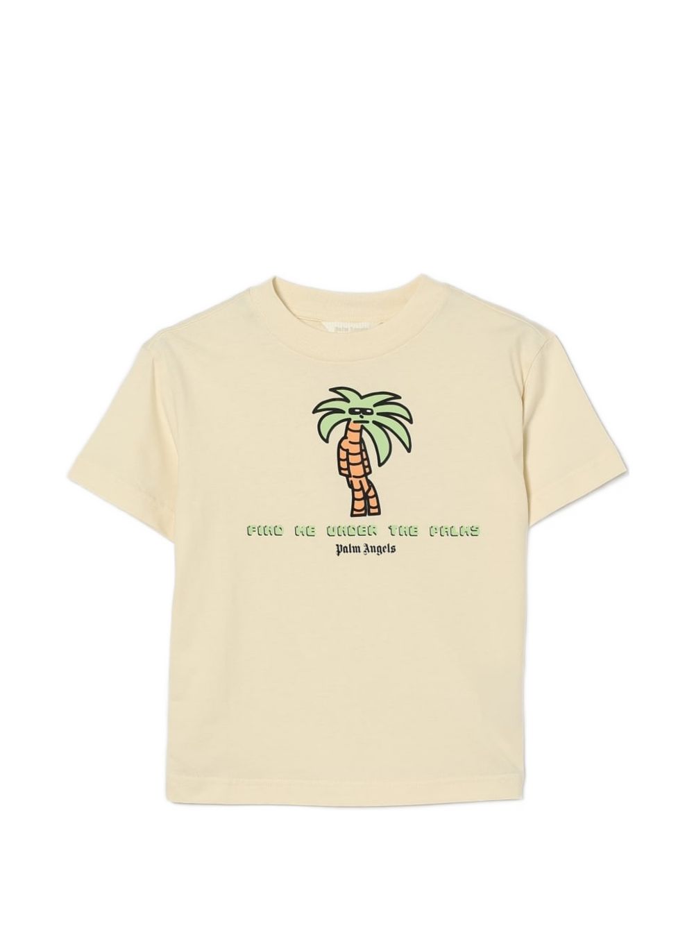 T-shirt per bambino Palm Angels Kids con stampa PBAA003S26JER00A 002 PALM ANGELS KIDS 