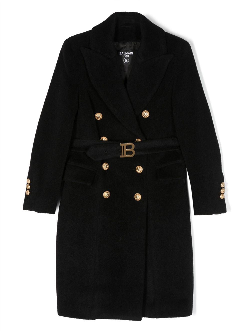 Balmain Kids cappotto doppiopetto