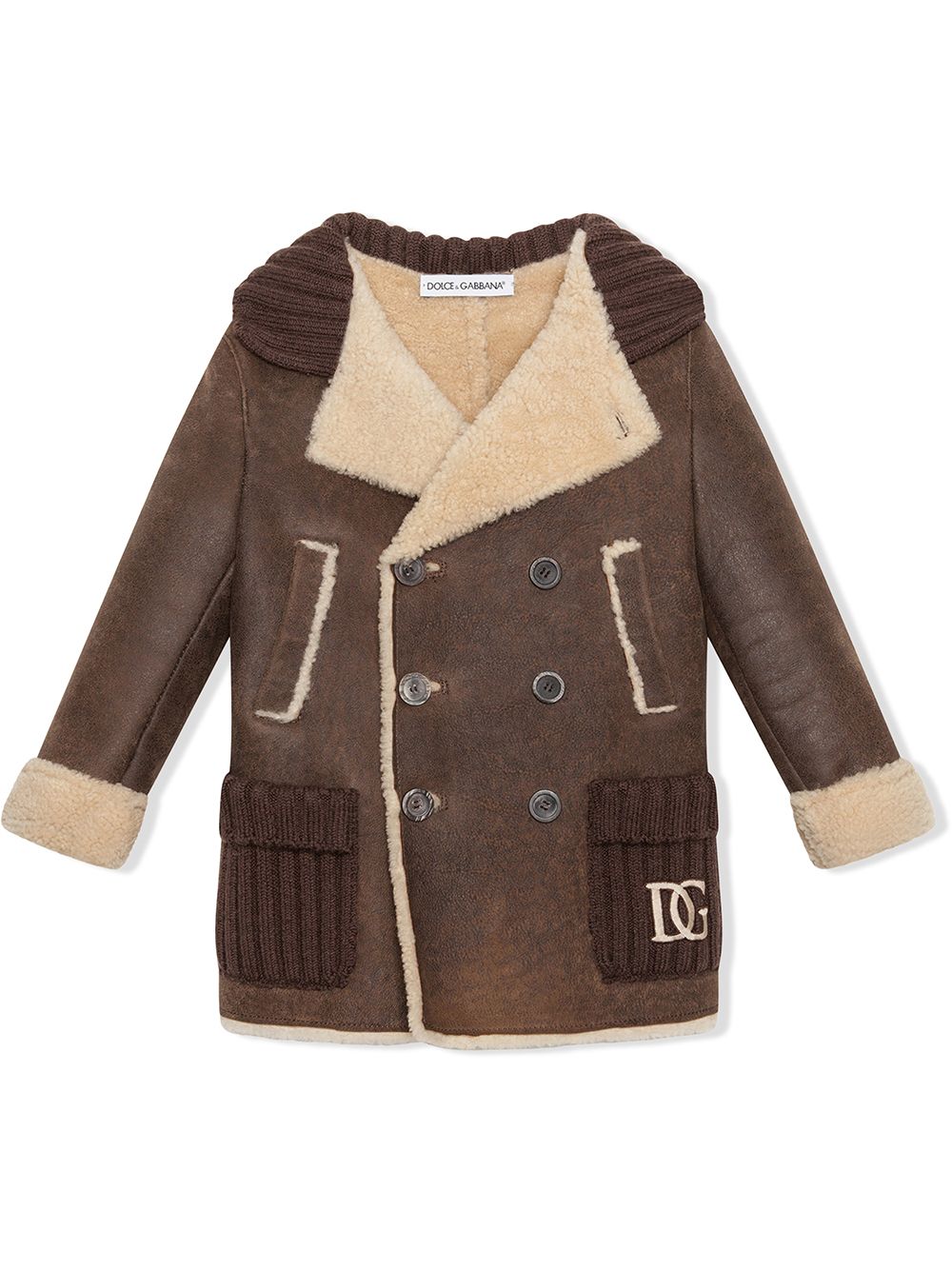 Dolce & Gabbana Kids cappotto doppiopetto L41C95FUP4G S8450 DOLCE & GABBANA KIDS 