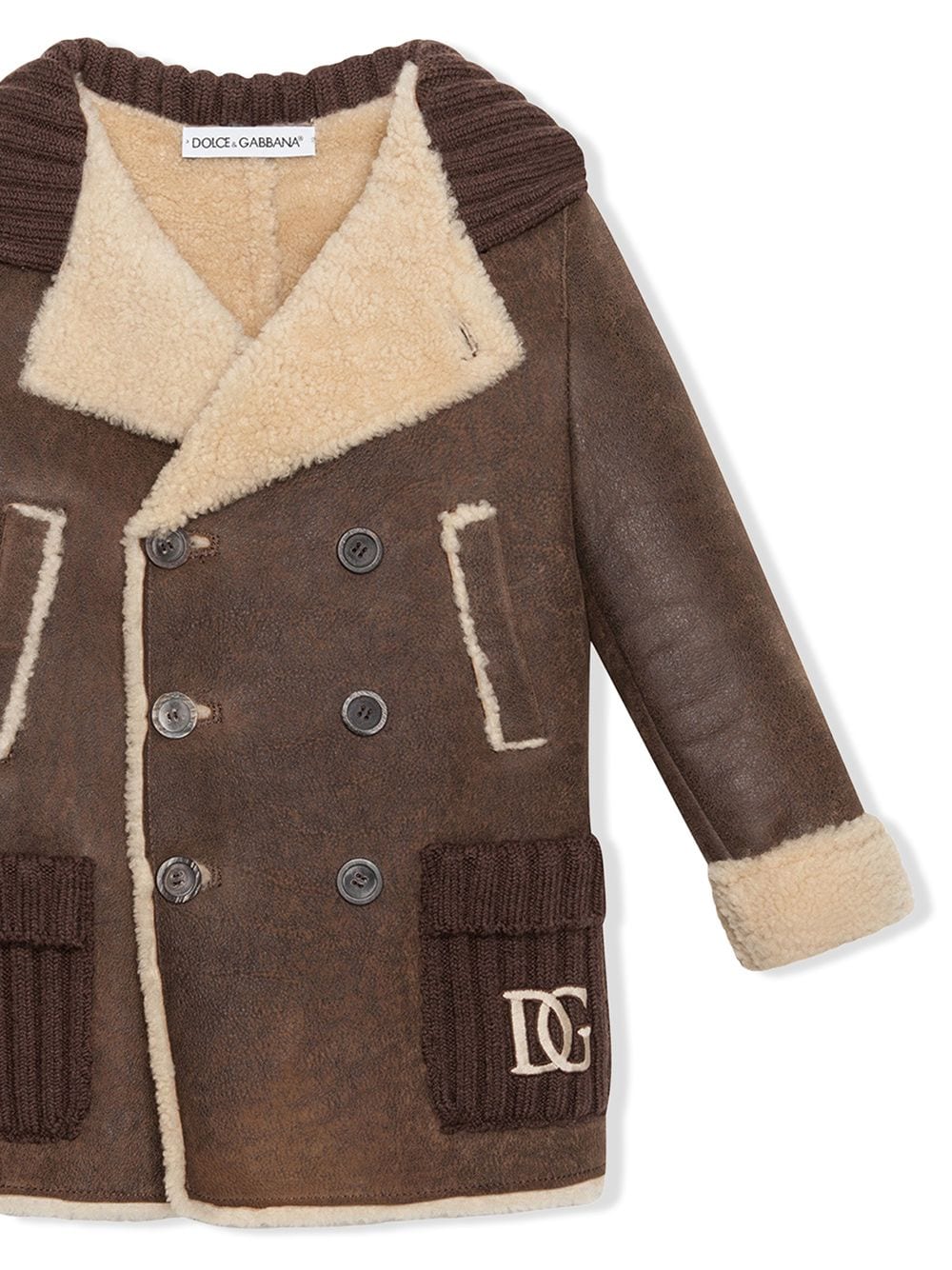 Dolce & Gabbana Kids cappotto doppiopetto L41C95FUP4G S8450 DOLCE & GABBANA KIDS 