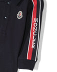 Moncler kids polo a maniche lunghe