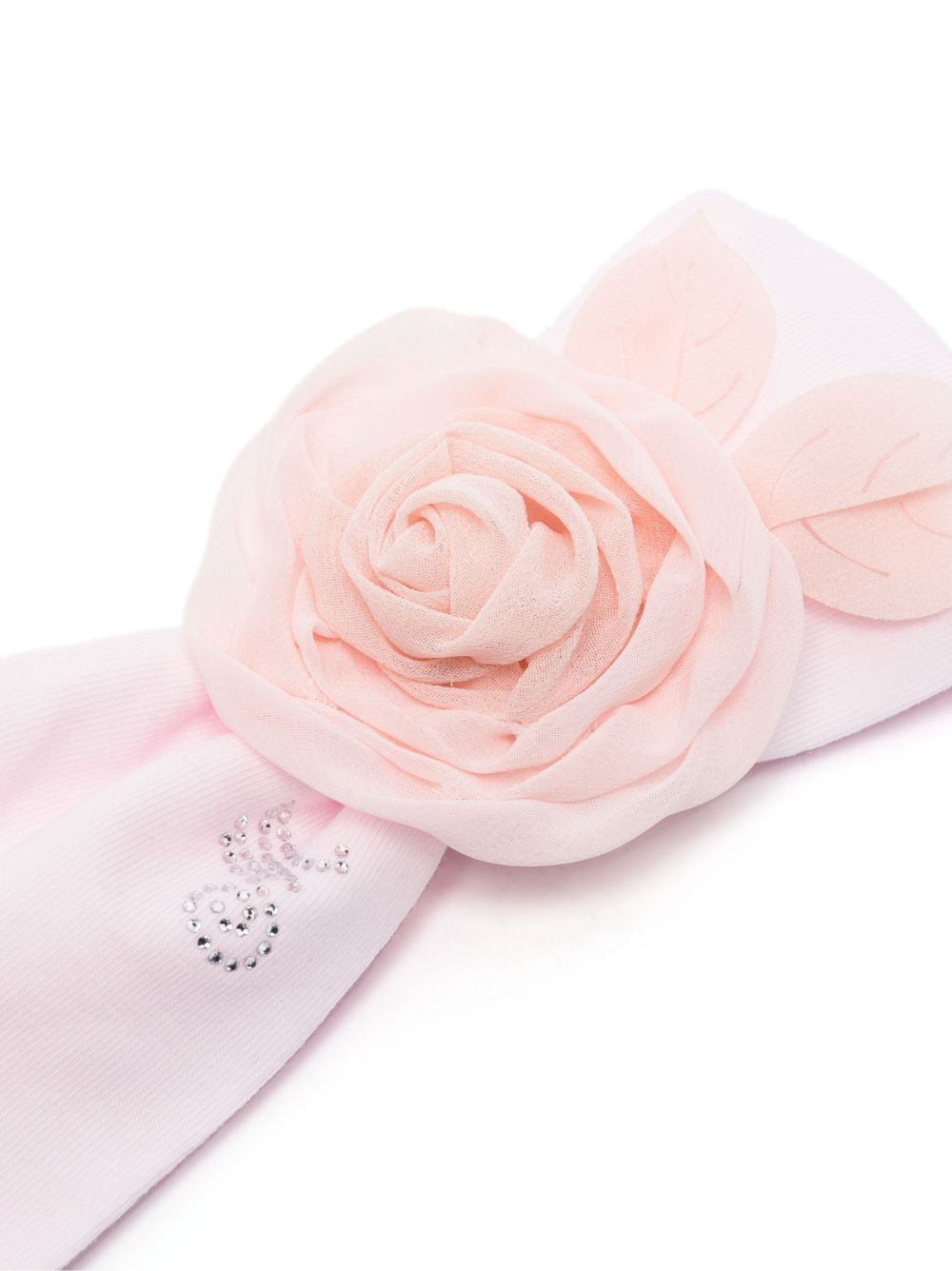 Fascia per neonata Monnalisa con rosa 73B0052201 0091 MONNALISA 