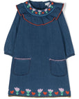 Stella McCartney kids dress with embroidery