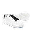 Versace Kids leather sneakers