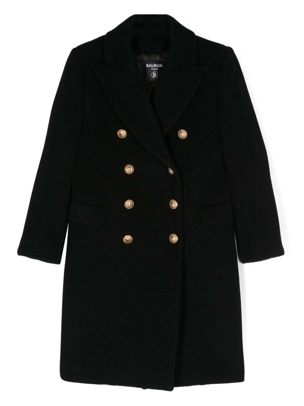 Balmain Kids cappotto doppiopetto