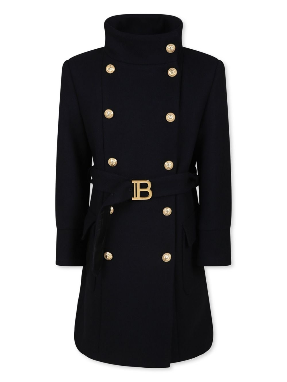 Balmain Kids cappotto doppiopetto