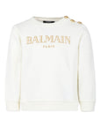 Balmain Kids felpa con logo