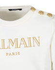 Balmain Kids felpa con logo