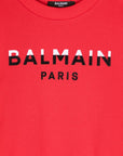 Balmain Kids felpa con stampa