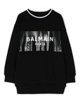 Balmain Kids felpa con stampa