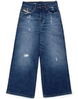 Diesel Kids wide leg jeans