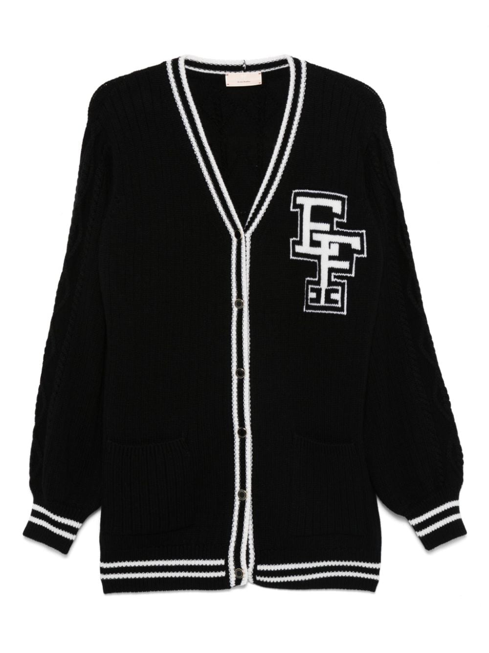 Elisabetta Franchi Kids cardigan con logo