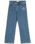 Fendi Kids jeans con ricamo