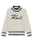 Karl Lagerfeld Kids maglione a collo alto